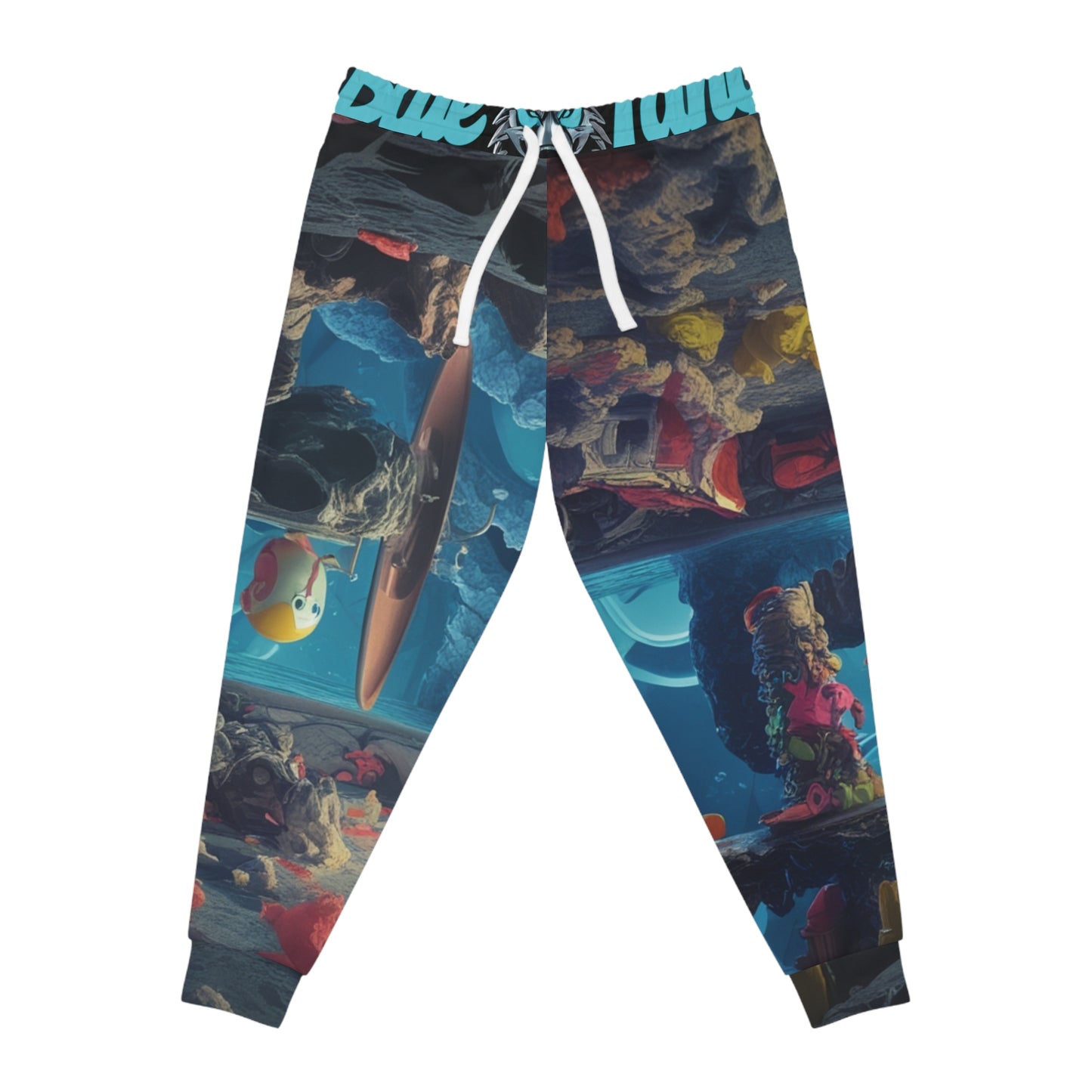Athletic Joggers - Underwater Trippy Sea Water World Design