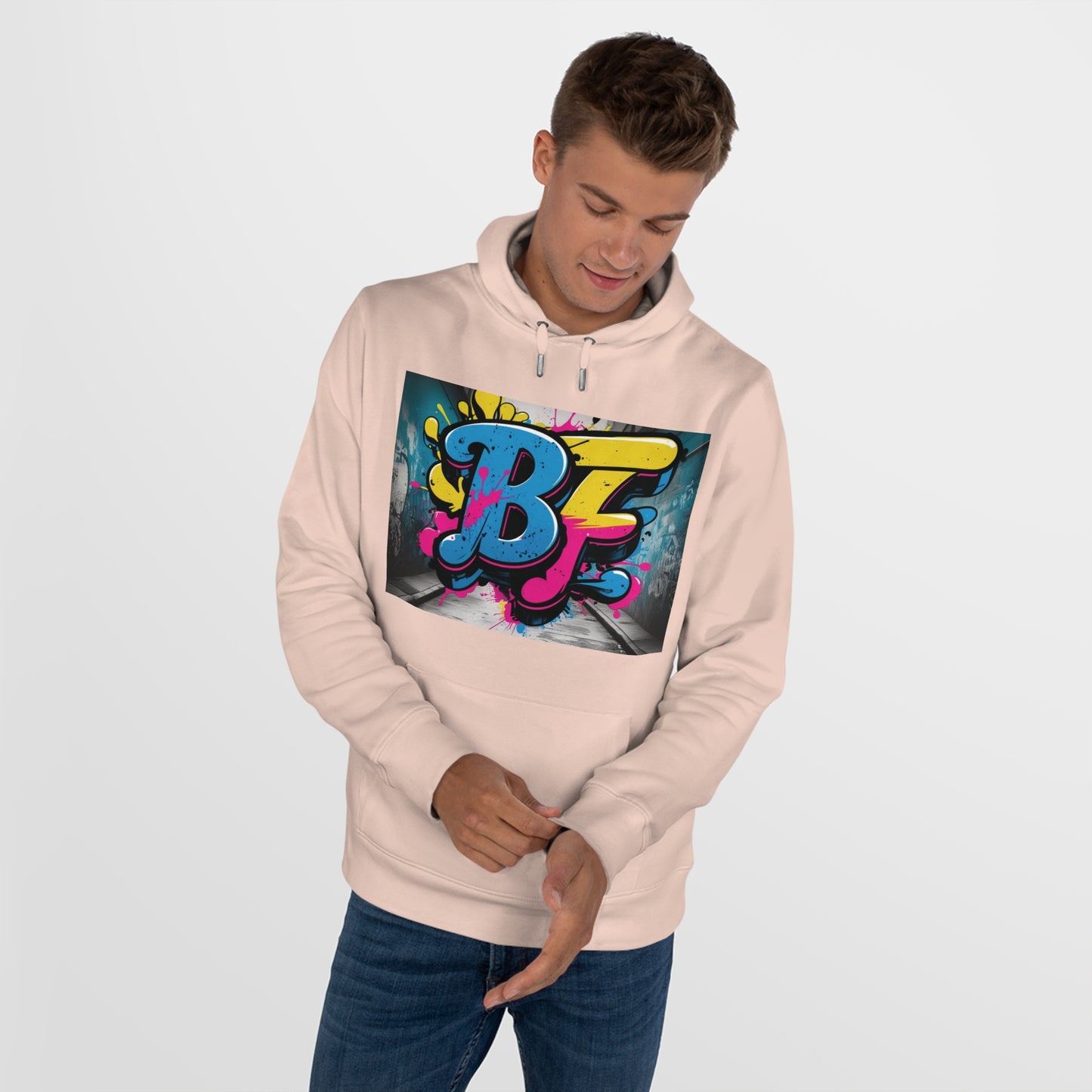 Vibrant Street Art Hooded Sweatshirt, Unisex Trendy Hoodie for Teens, Cool Graffiti Style, Stylish Casual Wear, Perfect Gift for Art Lovers