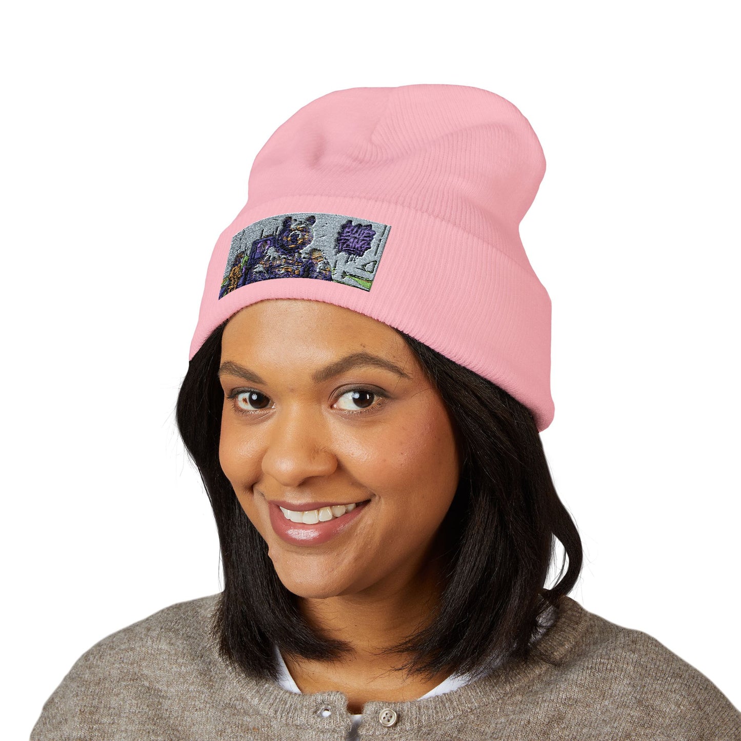 Cuffed Beanie | Embroidered Winter Hat for Fashion Lovers, Unique Gift for Him/Her, Holiday Accessory, Cozy Casual Style